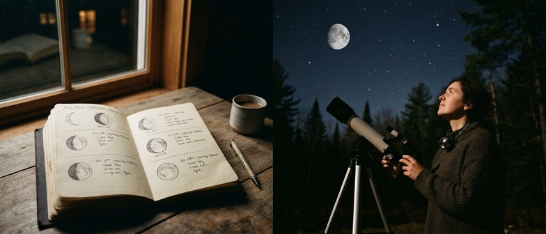 Starting a Moon Phase Observation Journal at Home